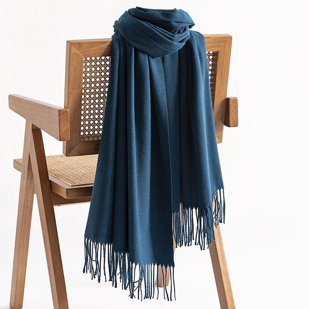 All-Match Long Scarf Tassel Headkerchief Fashion Hijab for Men Women