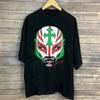 Новая черная хлопковая футболка Rey Mysterio 90-х Унисекс