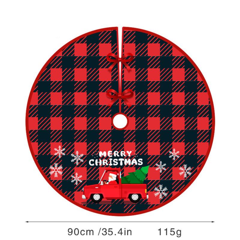 Большая круглая модная юбка для елки для рождественских украшений и праздничных декораций