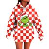 Ladies' Loose Comfortable Casual Fashionable Christmas Print Hooded Sweatshirt