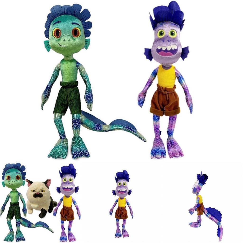 Adorable Cartoon Luca Alberto Julia Cat Sea Monster Boys Plush Toys Anime Figures Dolls