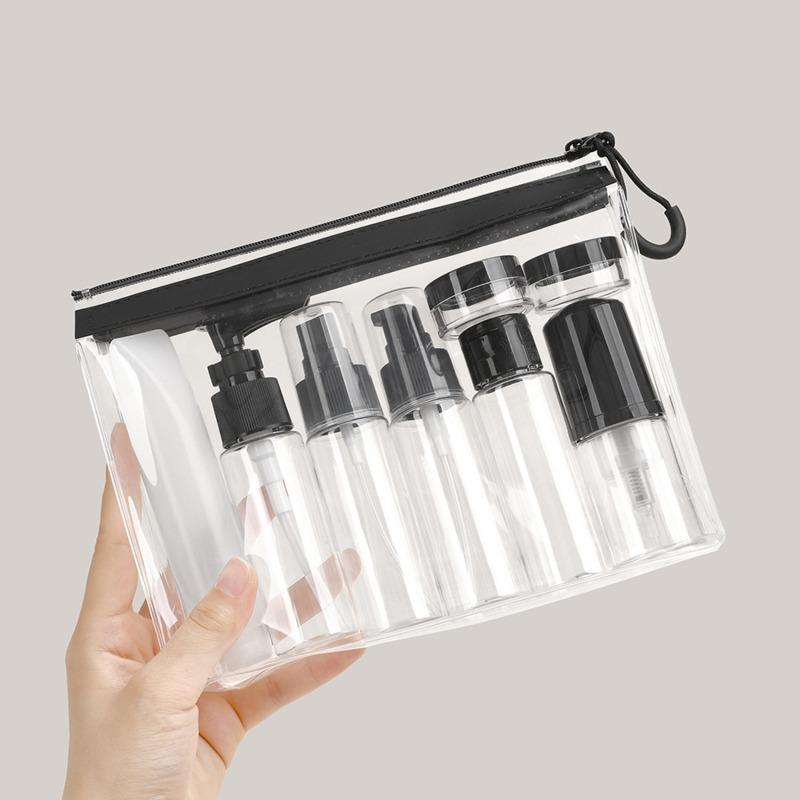 Набор дорожных флаконов AS Вакуумный флакон для лосьона с распылителем Дорожные портативные многоразовые флаконы Инструмент для косметики для жидкой основы 3 типа