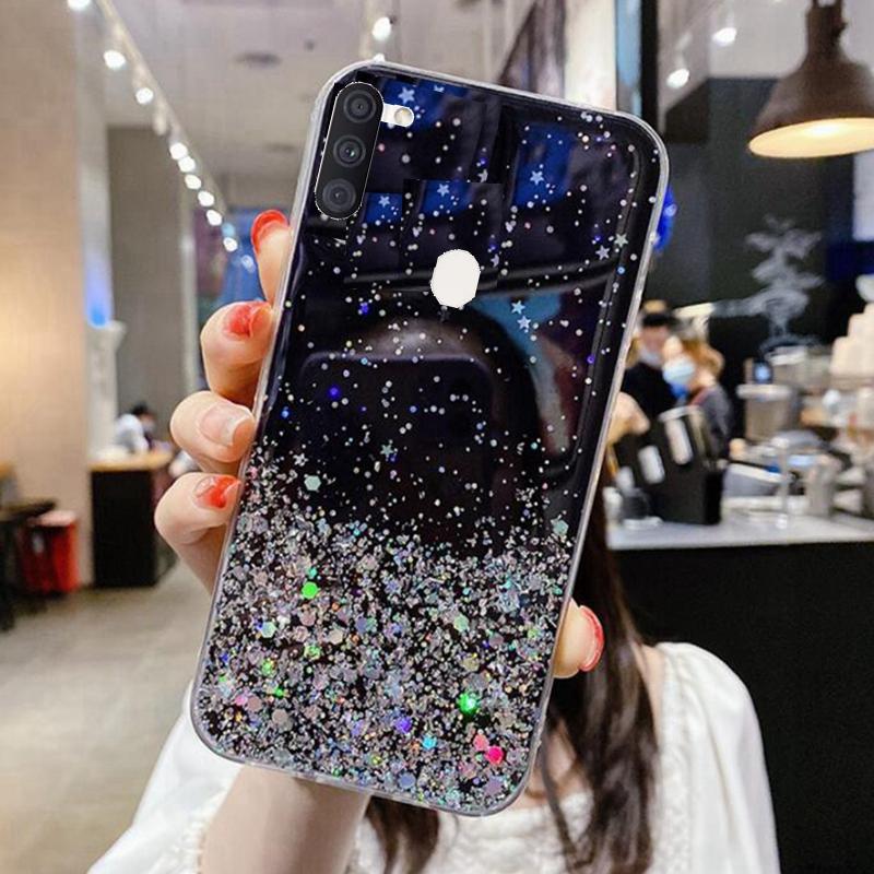 Блестящий чехол для телефона Samsung Galaxy A11 A 11 A115F A115F/DS, мягкий полный чехол для Samsung A11 SM-A115F/DS, задняя крышка CAPA