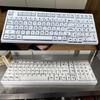 Оригинальный набор черных и белых кейкапов с профилем OEM, 125 шт., для механических клавиатур, расширенный, для комфортного набора текста
