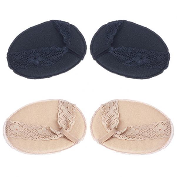 Новые 1 пара кружевных невидимых противоскользящих подушечек для обуви на высоком каблуке в передней части стопы на половину ярда