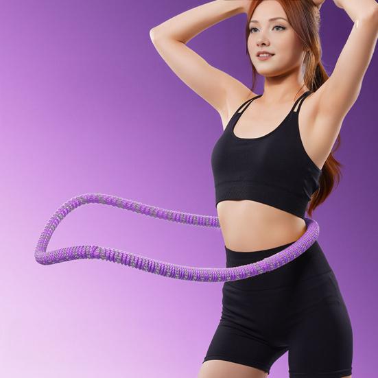 Soft Spring Fitness Hoop for Adults Waist-friendly Design Portable Slimming Exercise Equipment Silent Full-Body Training At Home