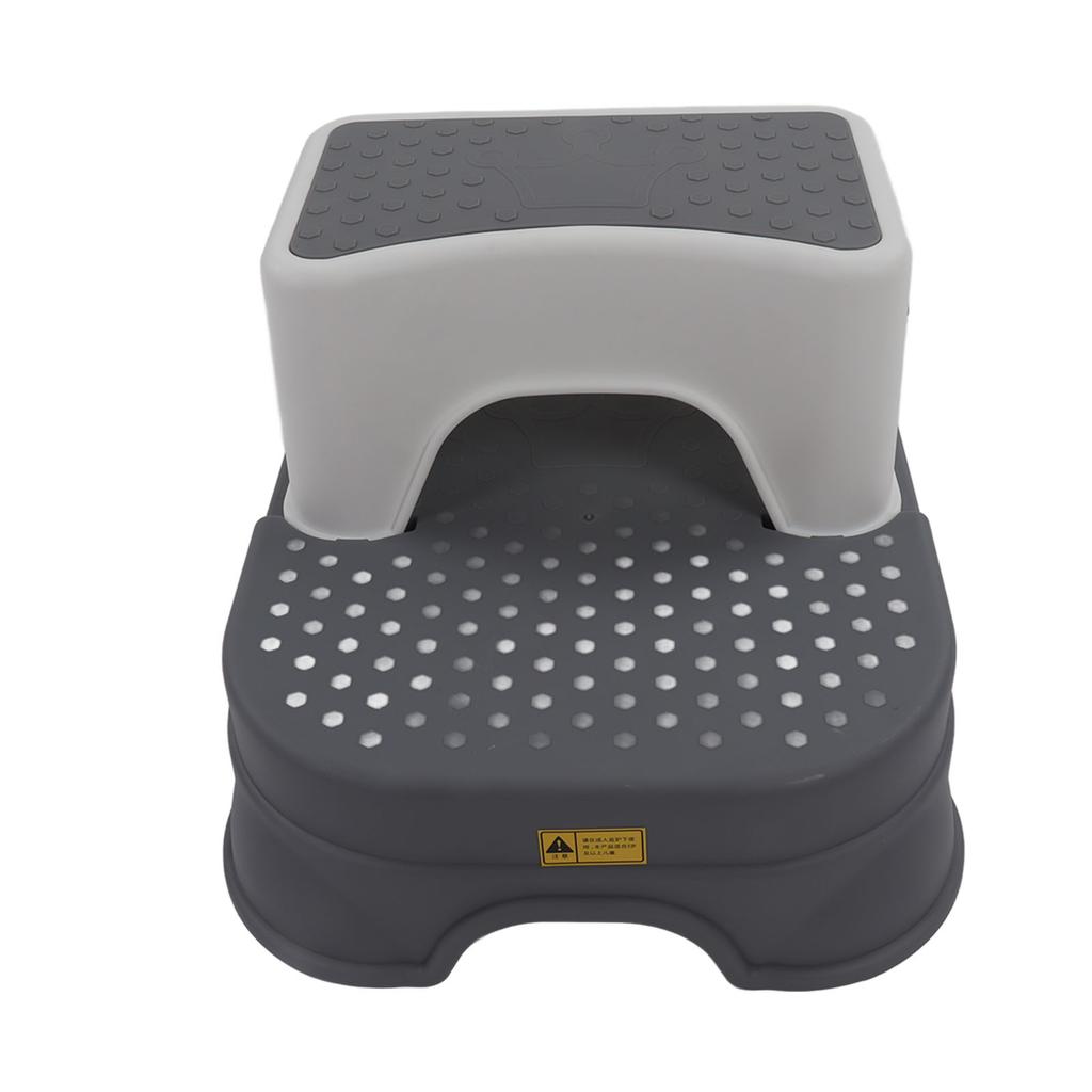 Kids Step Stool Double Antiskid Height Adjustable Widened Base Ergonomic Toddler Step Stool 2 Layer