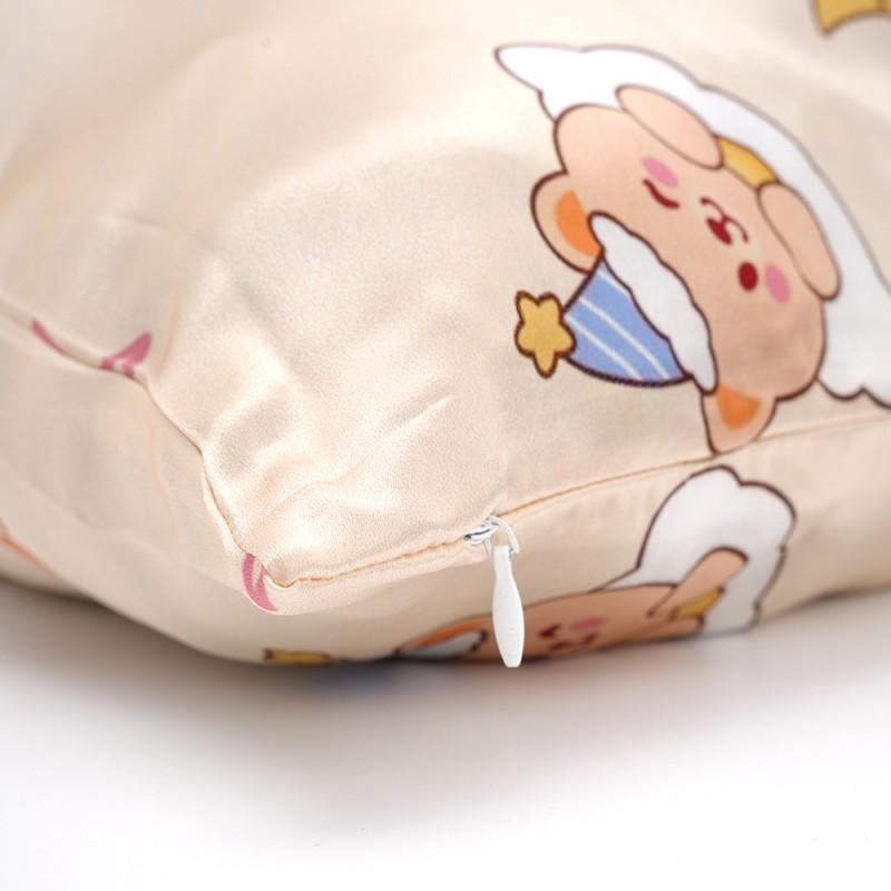 100% Mulberry Silk Sleep Set: Pillowcase Eye Mask Hair Tie Gift Box Travel Home Use