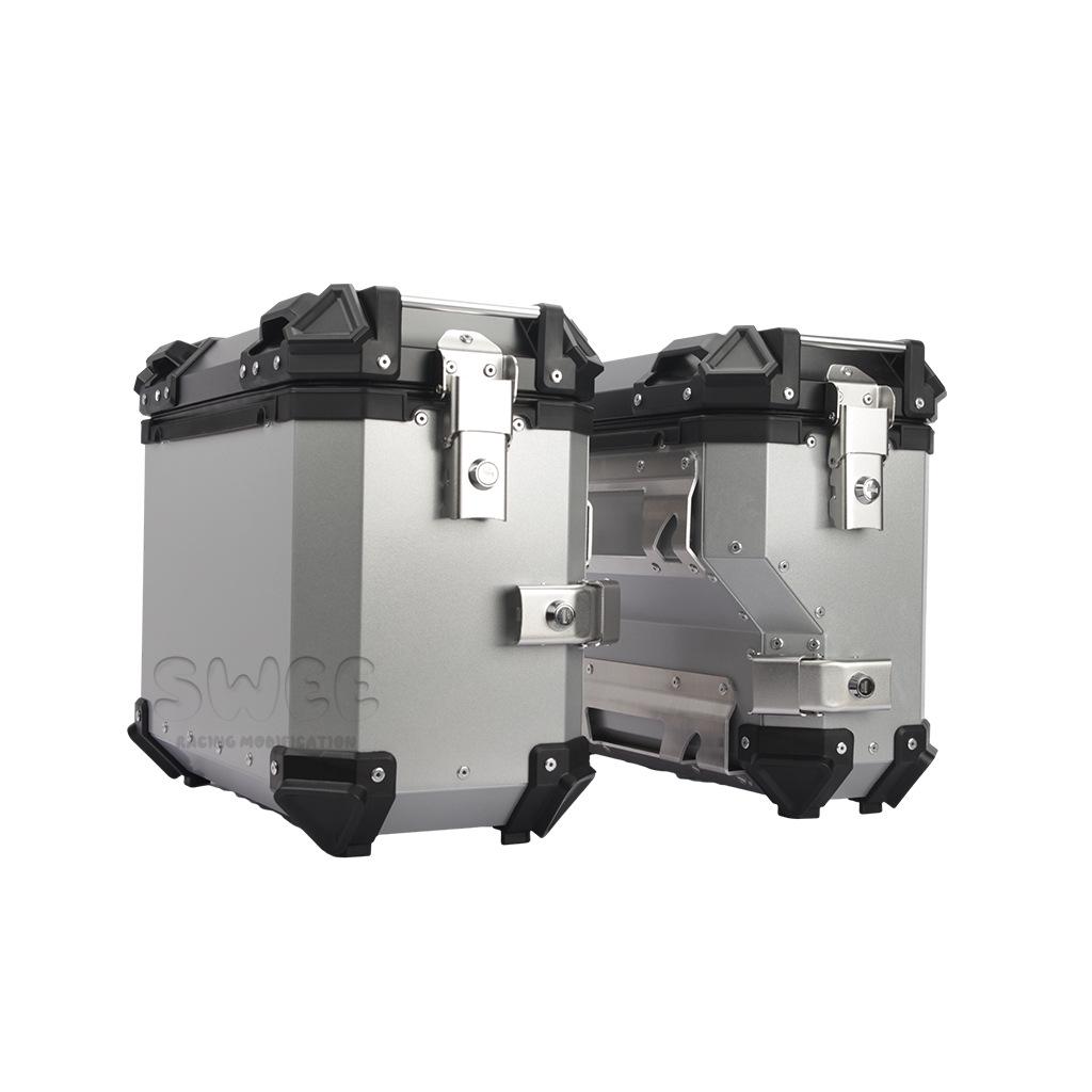 Универсальные мотоциклетные алюминиевые боковые кофры – Водонепроницаемые, Противоударные, Быстросъемные (18 л/28 л/35 л)