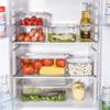 Fridge Organizer Bin Stackable Refrigerator Storage Box Clear Plastic Food Fridge Organizer Containers Pantry Kitchen Organizer