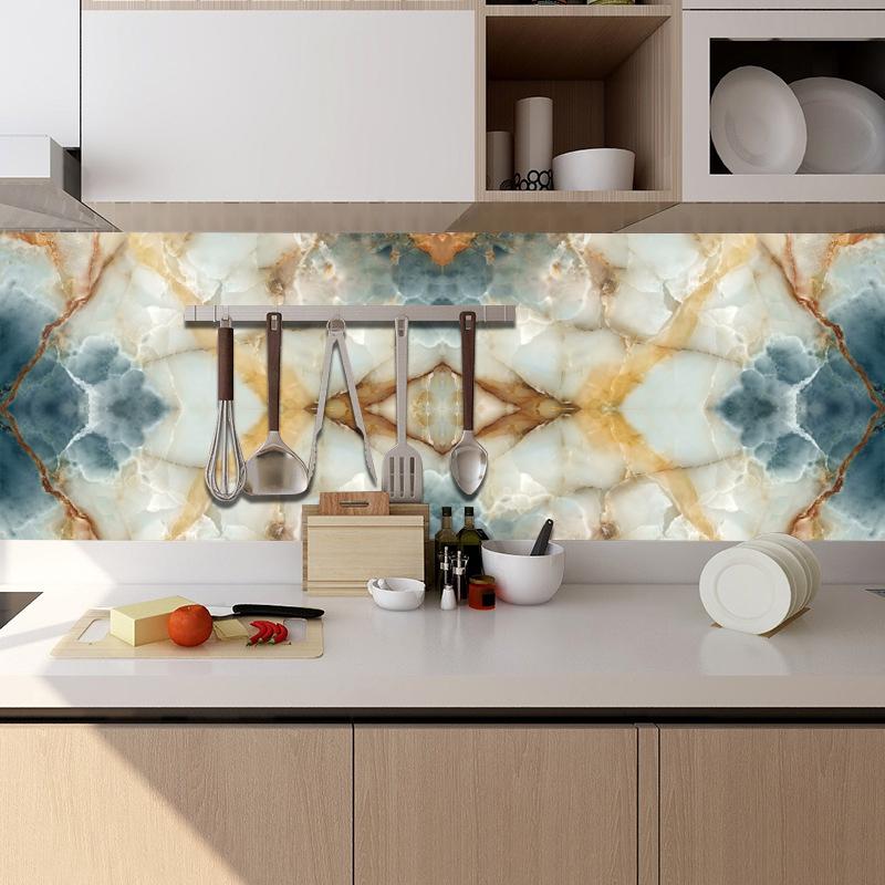 10 шт., наклейка на мраморную плитку для кухонного шкафа, тиснение, наклейки на стены, домашний декор, самоклеящиеся хрустальные твердые пленки, художественные обои