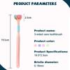 3D Stereo Three Sided Toothbrush Ultra Fine Soft Hair Adult Toothbrush Tongue Scraper Deep Cleaning Health Oral Care Teeth Brush