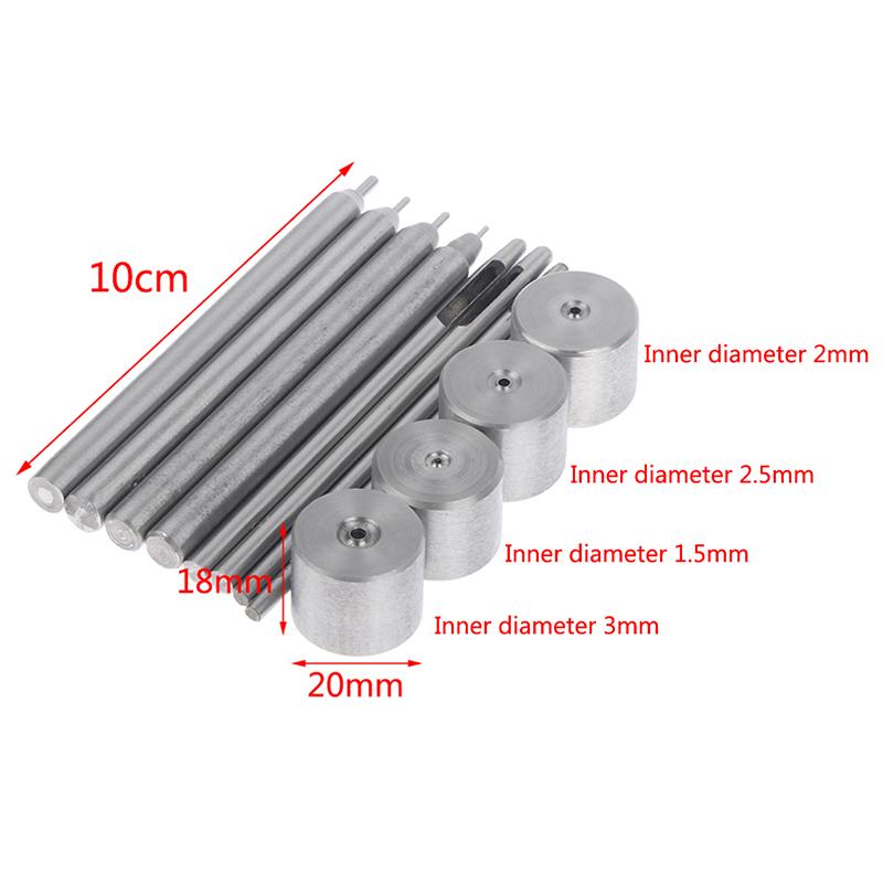 3Pcs/Set Eyelet Grommet Installation Punching Tools For 1.5Mm 2Mm 2.5Mm 3Mm Hole