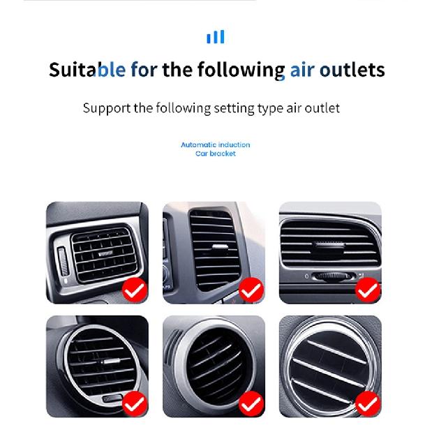 Беспроводное быстрое зарядное устройство 15 Вт, автомобильное крепление, вентиляционное отверстие, держатель для мобильного телефона, подставка для зарядки для IPhone 14 13 12 11 X Pro Max Xiaomi