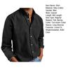 Fall Spring Men Shirt Turn-down Collar Single-breasted Loose Long Sleeves Button Cardigan Mid Length Retro Casual