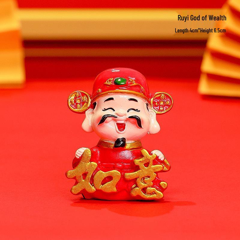 Новогоднее мультяшное украшение Бог богатства – Фигурка года Змеи, Домашний декор, Подарок