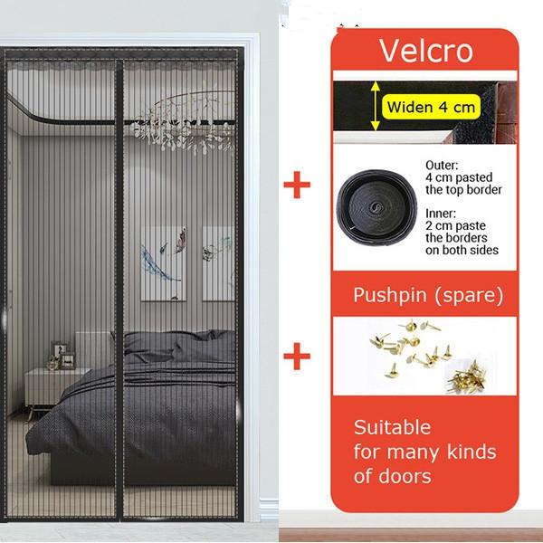 Summer Door Net Simple Magnetic Soft Curtain Anti-mosquito Anti-insect Anti-flying Insects Door Curtain Mesh Netting