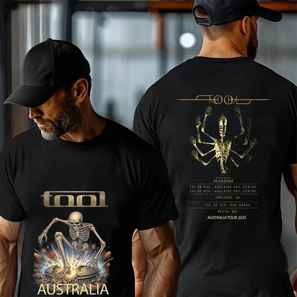 2Sided Tool Australia Tour 2025 TShirt Progressive Metal Band Concert Tee Unisex T-Shirt