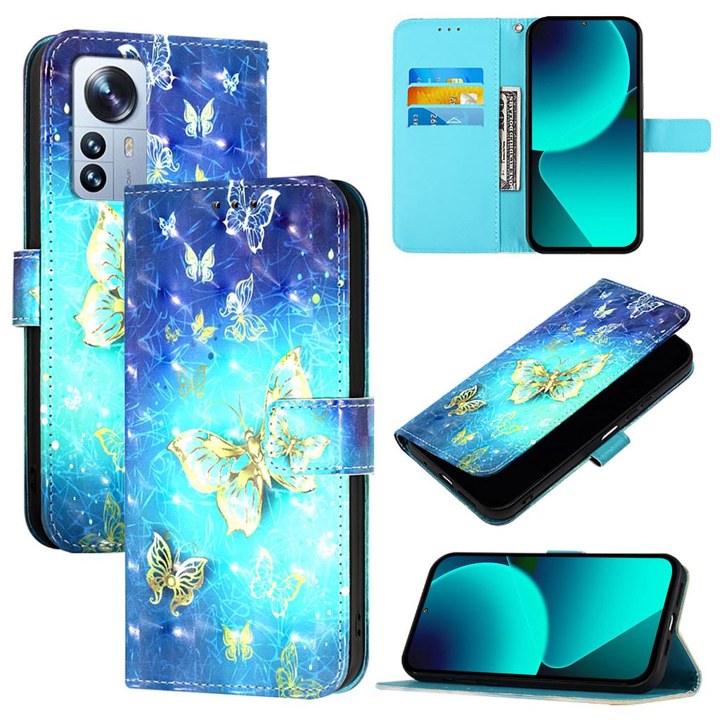 Кожаный чехол-книжка с рисунком бабочки для Xiaomi 12T 12S Pro 12X 12 11X 11i 11T 11 Ultra 10T Lite, чехол-кошелек
