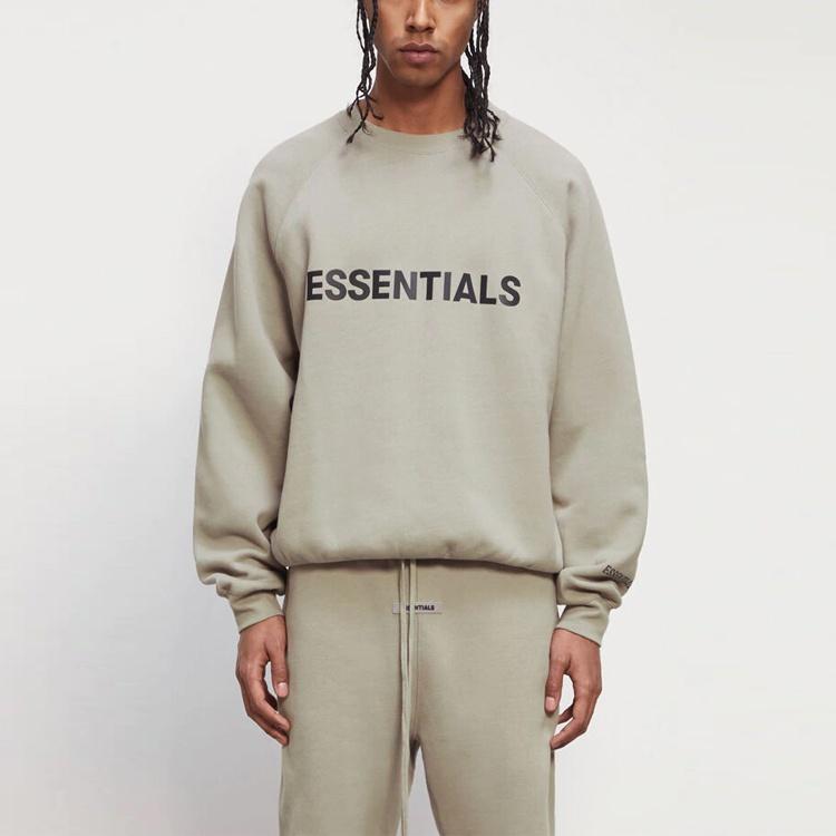 Fear of God Essentials Свитшот с круглым вырезом FW20 'Мох' Мужской 192250500209245