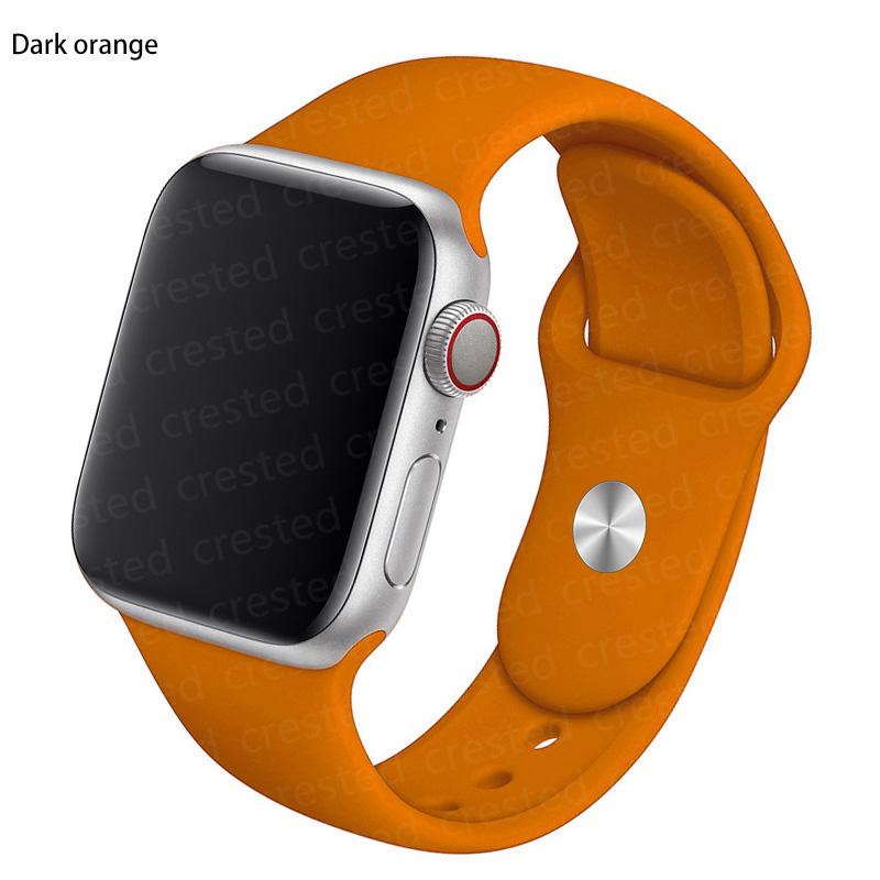 Силиконовый ремешок для Apple Watch Ultra 49 мм, 45 мм, 42 мм, 40 мм, 44 мм, 41 мм, резиновый спортивный ремешок для умных часов, браслет iWatch Series9/8/7/6/5/SE, аксессуары