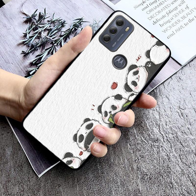 Чехол для телефона с пандой для Moto G84 G22 G32 G42 G52 G62 G53 G72 G60 G60S G100 G10 G20 G30 G13 G50 G 5G G Pure