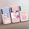 Чехол для телефона для пары девушек iPhone Samsung A55 S24 FE S25 M35 A16 Xiaomi Redmi Note 13 Pro 14C Huawei Honor Realme противоударный матовый чехол с защитой от царапин
