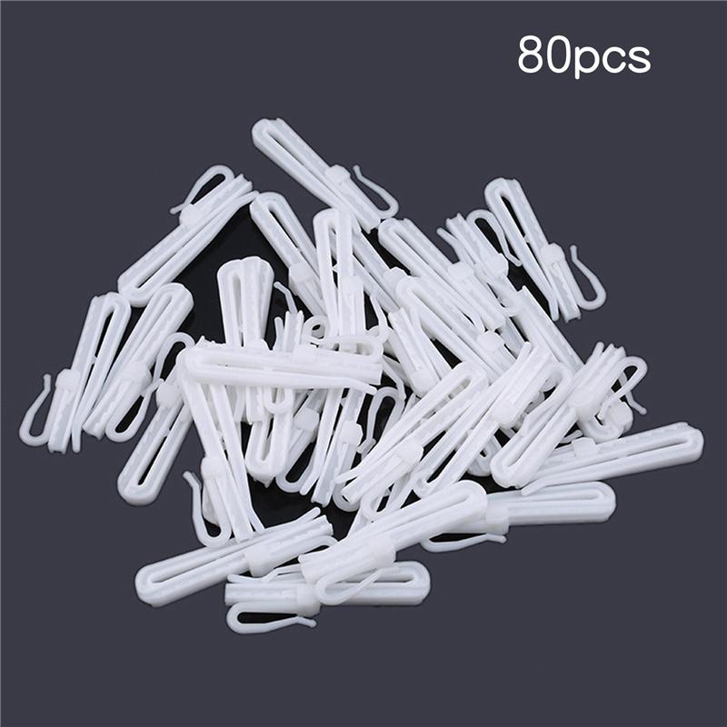 Curtain Hanging Hooks Ring Window White Plastic Curtain Hook For Home Curtain