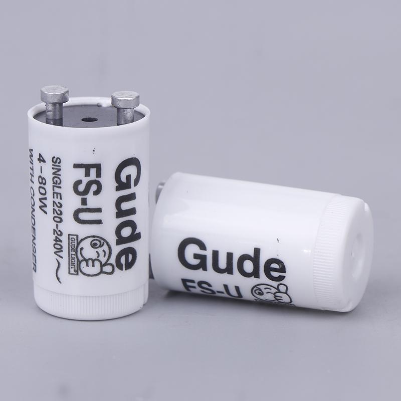 5 шт./набор Одинарный 220 В-250 В 4-80 Вт Стартер для люминесцентной лампы Fs-U S2 Tl Стартер для лампы Предохранитель Стартеры CE Rohs