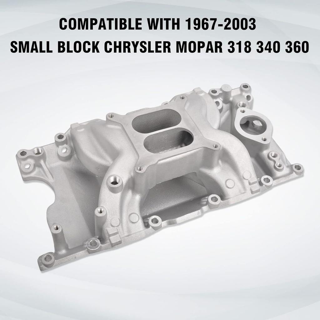 Прокладка впускного коллектора с воздушным зазором 318 340 360 для Chrysler Dodge Challenger 318 360 5.2L Small Block