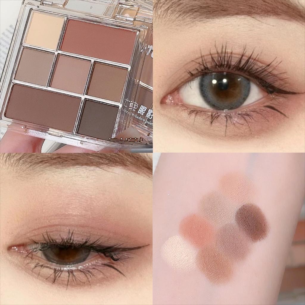 Палитра теней для век с низкой насыщенностью, полностью матовая корейская пигментная палитра для макияжа глаз, стойкая палитра для макияжа глаз