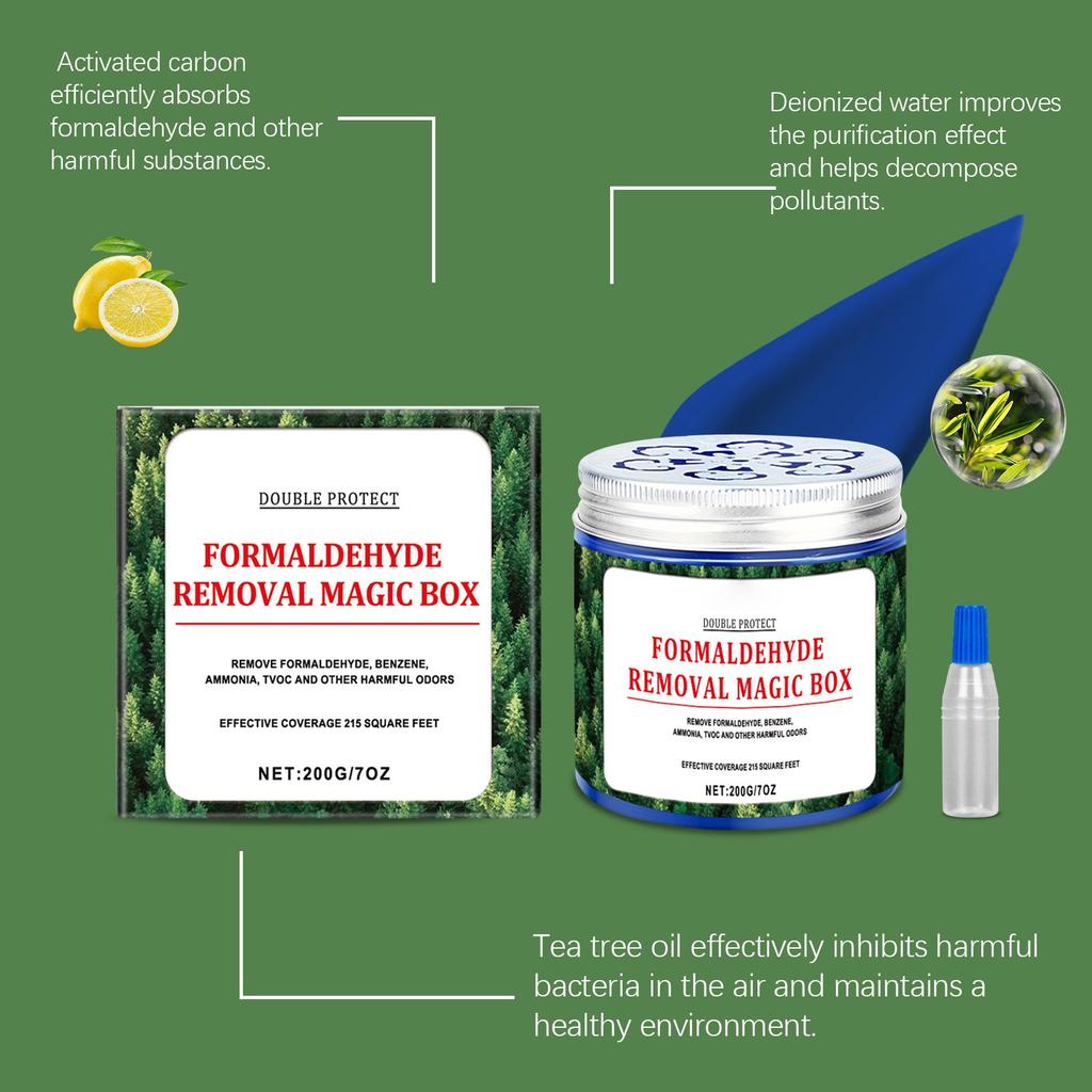 Коробка с агентом для удаления запахов New House Odor Removal Agent Purifier Deodorant Odor Removal 2ml