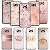 Чехол для Xiaomi Poco X3 Nfc X4pro M3 C40 для Mi 12 11 10 10t 8 Note10 Lite 11ultra 11t Pro F1 розовое золото розовая королева принцесса