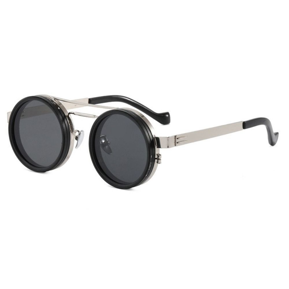 9 Level Dimming Adjustable Dimming Glasses Round Fishing Sunglasses Outdoor Activities