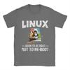 Men T-Shirts Linux   Windows Vintage Cotton Tees Short Sleeve  T Shirt Crew Neck Tops 4XL 5XL