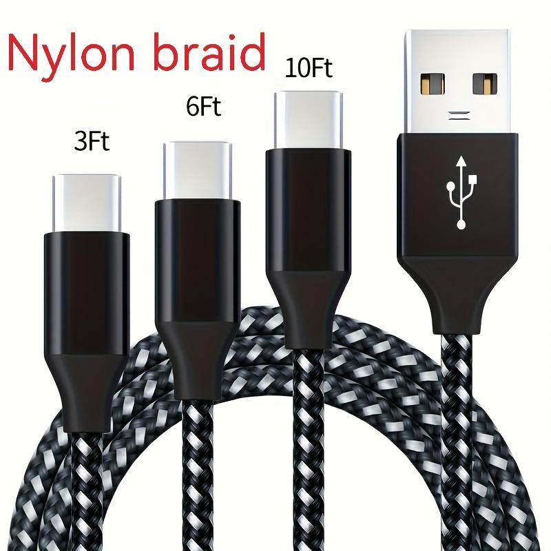 Кабель USB Type C для быстрой зарядки USB C, шнур для зарядки iPhone 15 16 P40 P30 Realme Oppo Oneplus 1 м 2 м 3 м