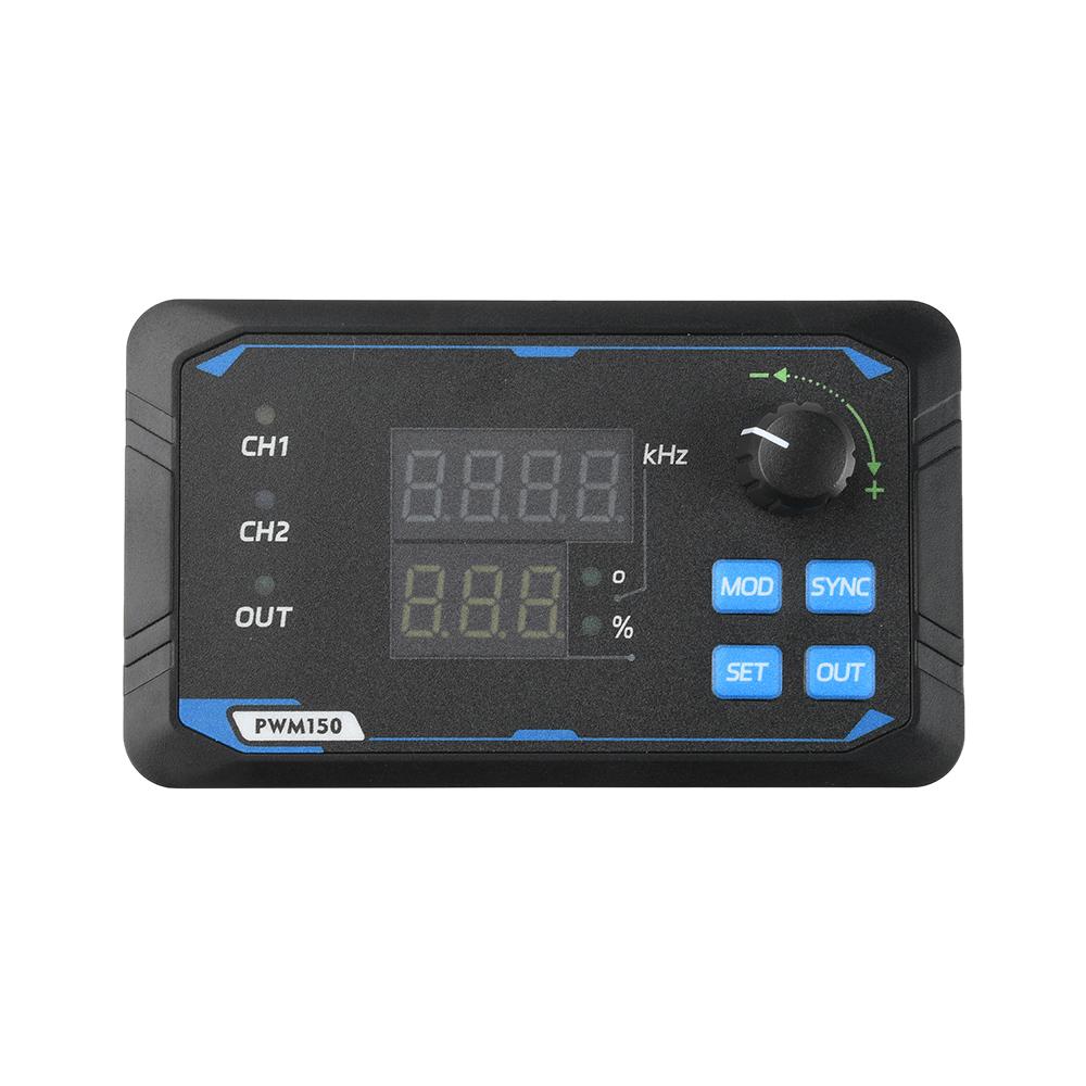 Dual-Channel PWM 150 Signal Generator for Servo Motor Drive, Square Wave Pulse with Adjustable Frequency, Duty Cycle, and Phase