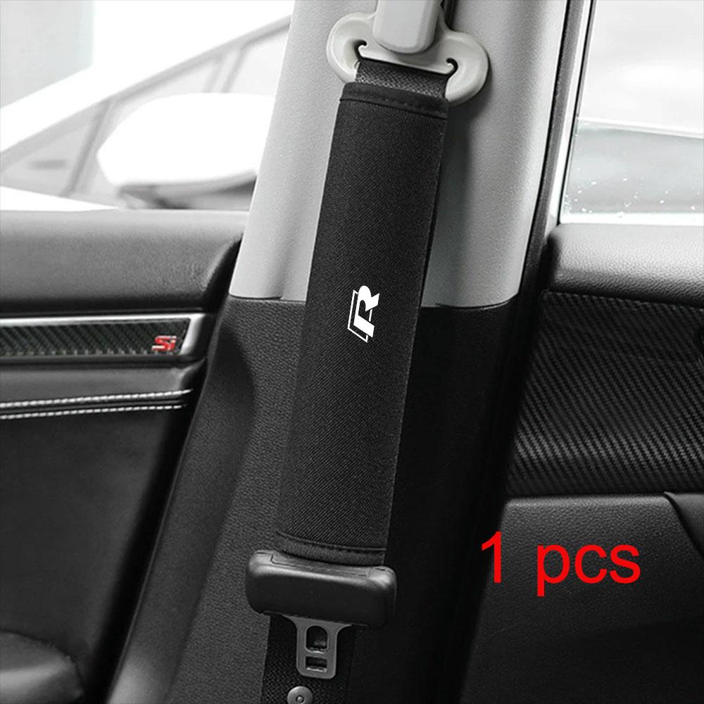 T25Car Ice Silk Seat Belt Shoulder Pads,car accessories,for Volkswagen Rline Polo Touran Tiguan Jetta Golf Passat