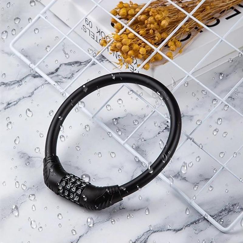 Аксессуары для велосипеда Велосипедный замок Противоугонный пароль для горного велосипеда, защитный тросовый замок, портативный кодовый навесной замок