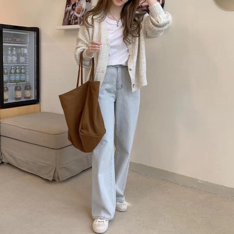 Осенний новый свободный винтажный вязаный кардиган женский зимний длинный рукав однотонный укороченный свитер куртка женская мода элегантный теплый трикотаж свитера 24846