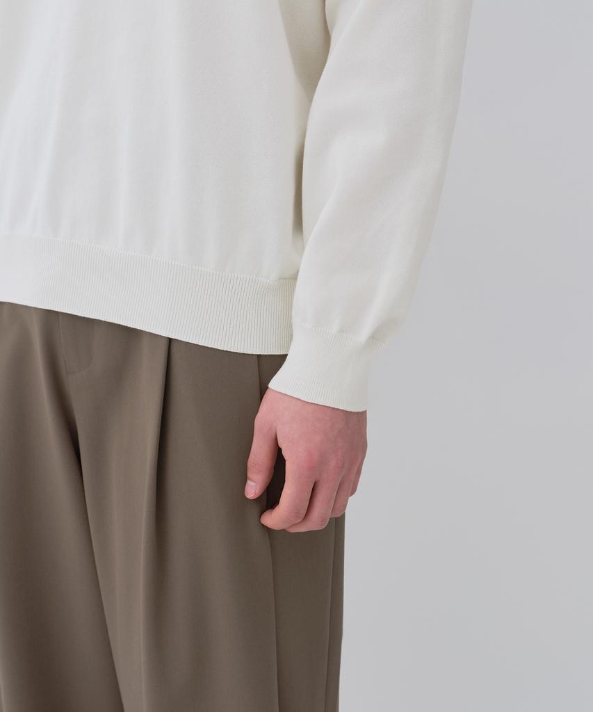 MUSINSA STANDARD Washable Supima Cotton Crew Neck Knit [Ivory]