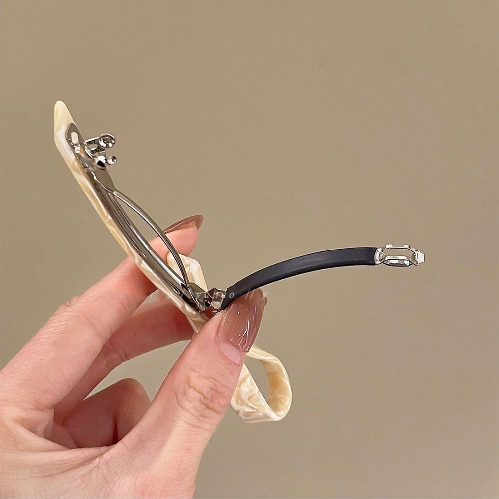BEPAN Retro Leopard Print Acetic Acid Bow Hair Clip Korean Style Barrettes Bowknot Hairpin wear Side Clip Girl