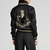 Polo Ralph Lauren Ss22 Pony Embroidered Bear Pattern Jacket Women Jacket Black Gold 211783995001