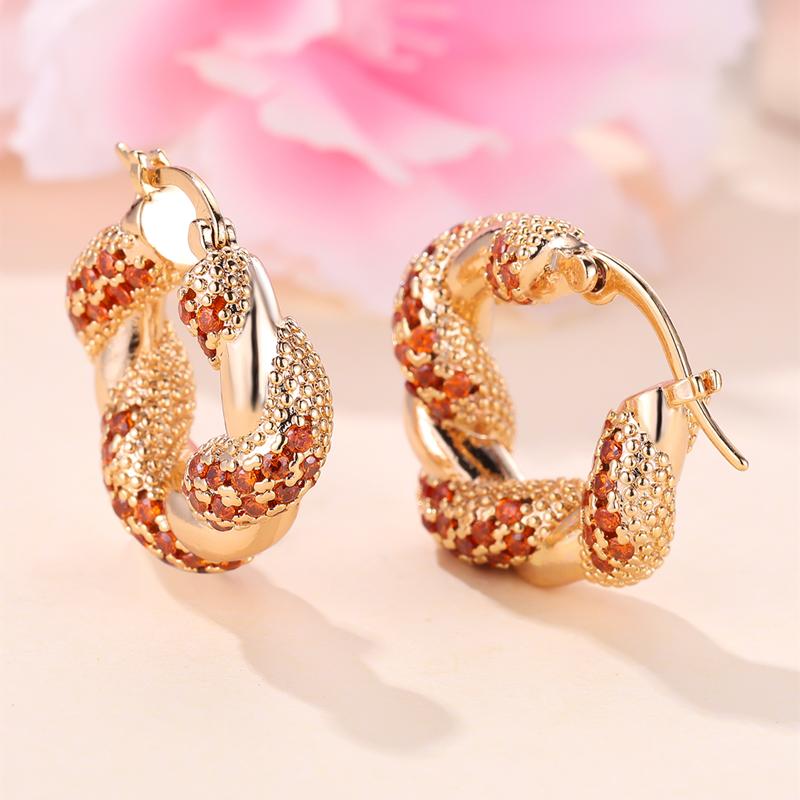 Модные геометрические витые толстые серьги-кольца, модные золотые серьги, большие круглые серьги для женщин, ювелирные изделия в стиле панк, хип-хоп, подарок