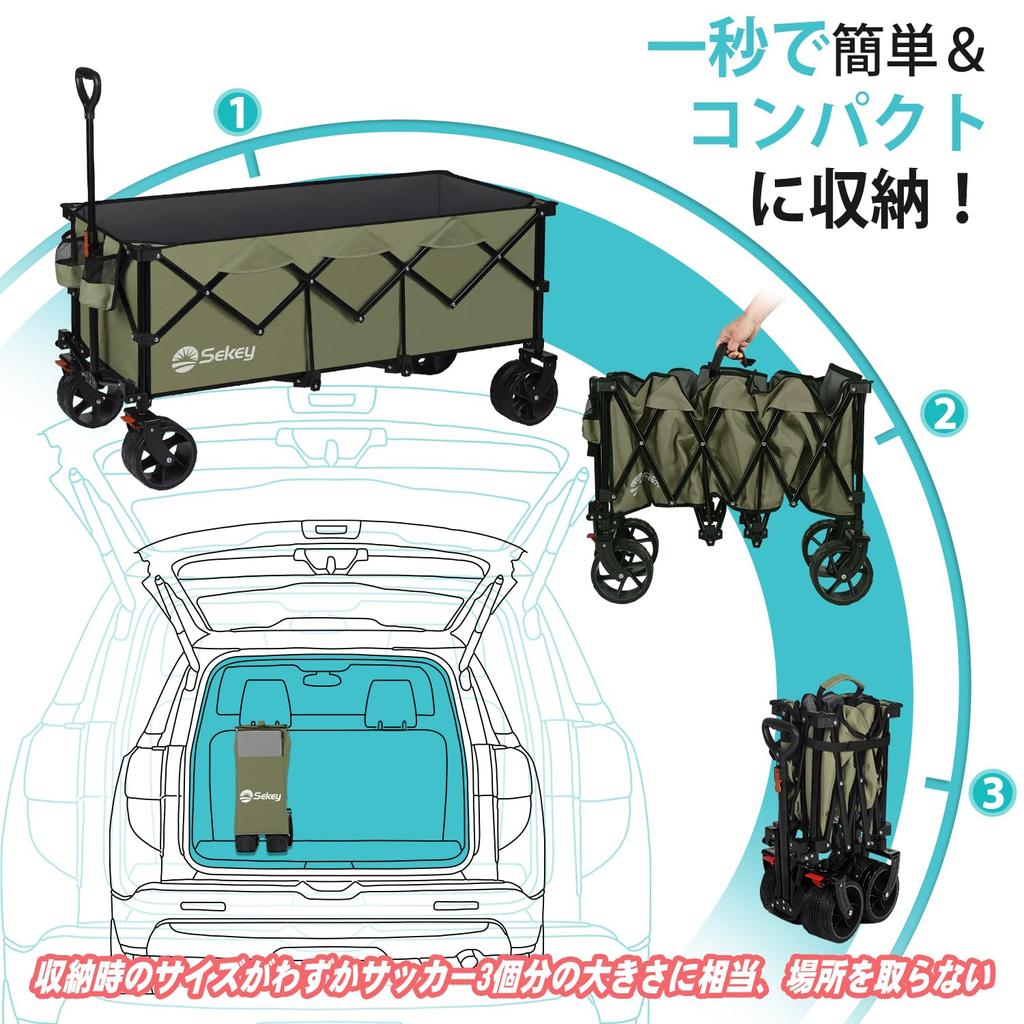 Sekey Extra Large Capacity 300L Load Capacity 200kg Length Carry Wagon для длинномерных предметов Толстые шины с шириной 10 см Глубокий размер является самым маленьким среди аналогичных