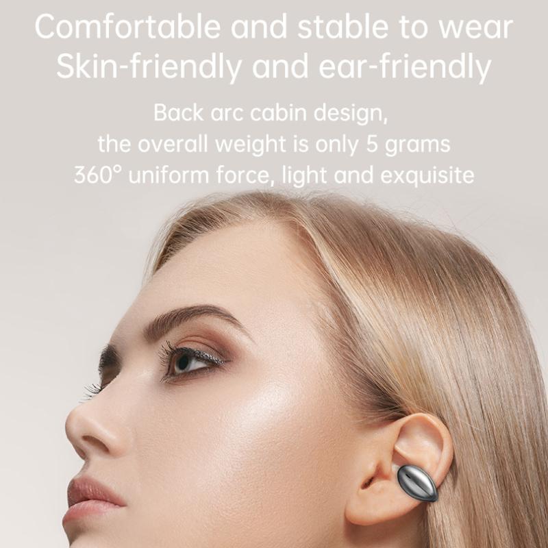 The New Wireless Ear Clip -type Bone Conduction Does Not Enter The Earless Bluetooth Headset