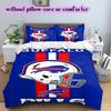 football Logo Pattern Bedding Quilt Set Quilt Cover Pillowcase Home Decoration Birthday Gift (1*duvet cover+ 2*pillowcase, without core)