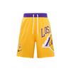Los Angeles Lakers Basketball Sports Casual Breathable Shorts Men Bottoms Yellow DB1956-728