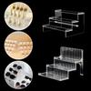 Acrylic Storage Rack Transparent Perfume Organizer Doll Display Stand Desktop Ladder Shelf Cosmetic Makeup Storage Holder