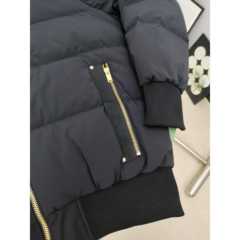 Unisex Winter Thickened Down Coat With Detachable Fox Fur Collar 90% Duck Mid-Length Water-Resistant Windproof